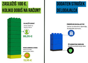 Kam gre denar od študentskega dela?